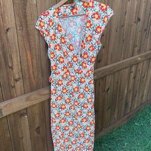 JCrew Mercantile Floral wrap dress